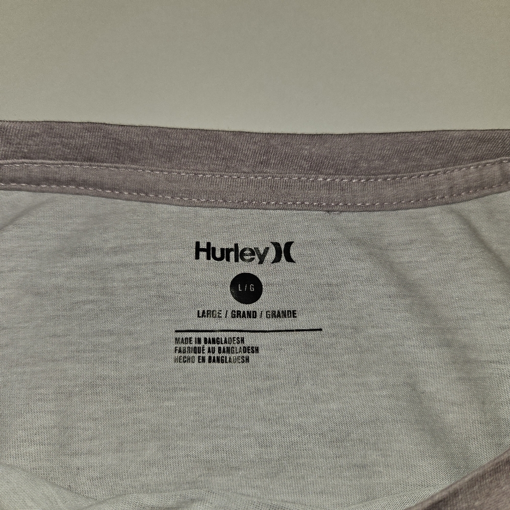 Men's Hurley T-shirt Size Large in Purple No Stains No Tears - Picture 6 of 6